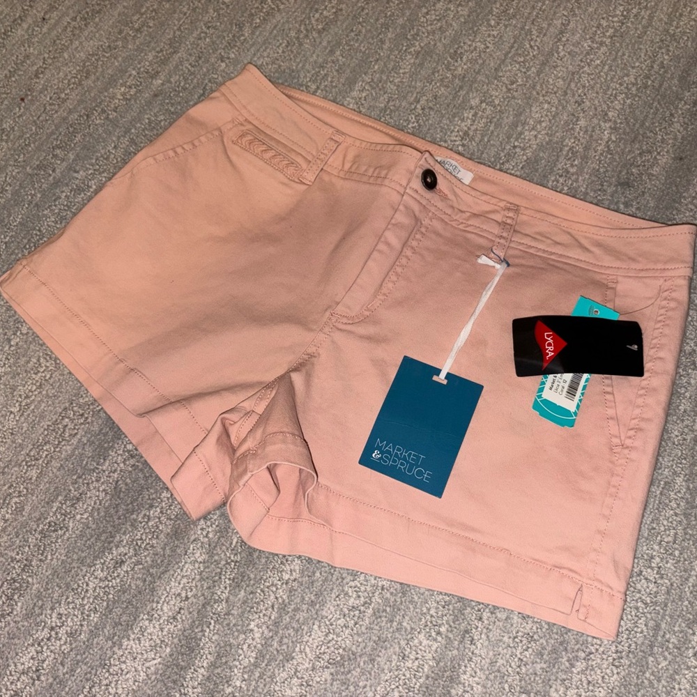 Market & Spruce Women's Soft Pink Bermudas